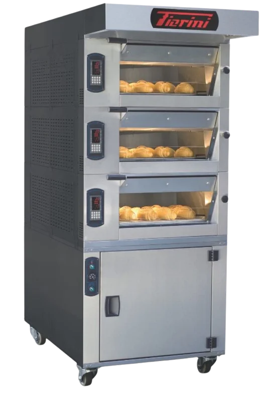 Ambachtelijke bakkersoven met drie verdiepingen