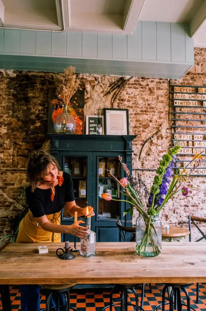 Het interieur van Soep-er
